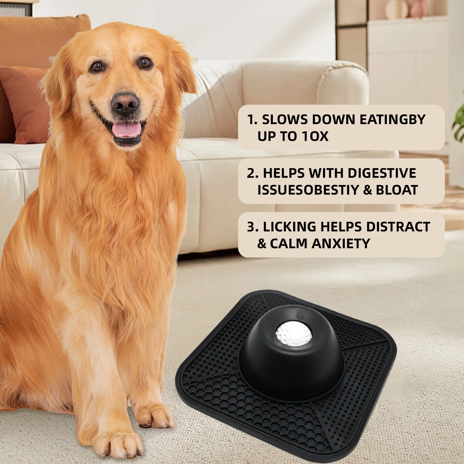 Slow Pet Feeder Bowl