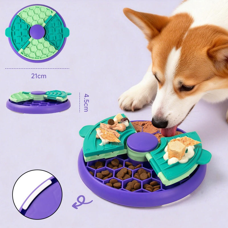 Double-Layer Puzzle Slow Feeder Bowl