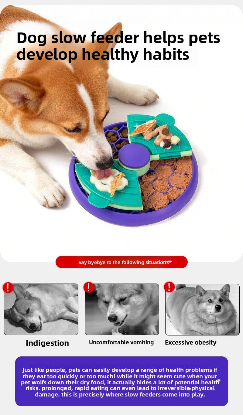 Double-Layer Puzzle Slow Feeder Bowl