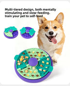Double-Layer Puzzle Slow Feeder Bowl