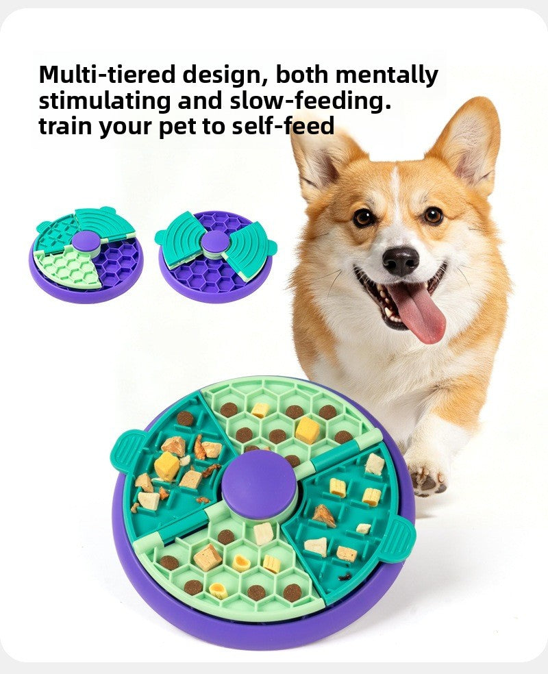 Double-Layer Puzzle Slow Feeder Bowl