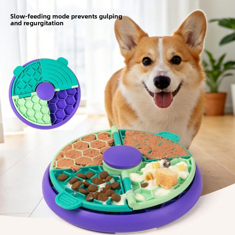 Double-Layer Puzzle Slow Feeder Bowl