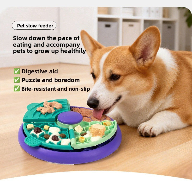 Double-Layer Puzzle Slow Feeder Bowl