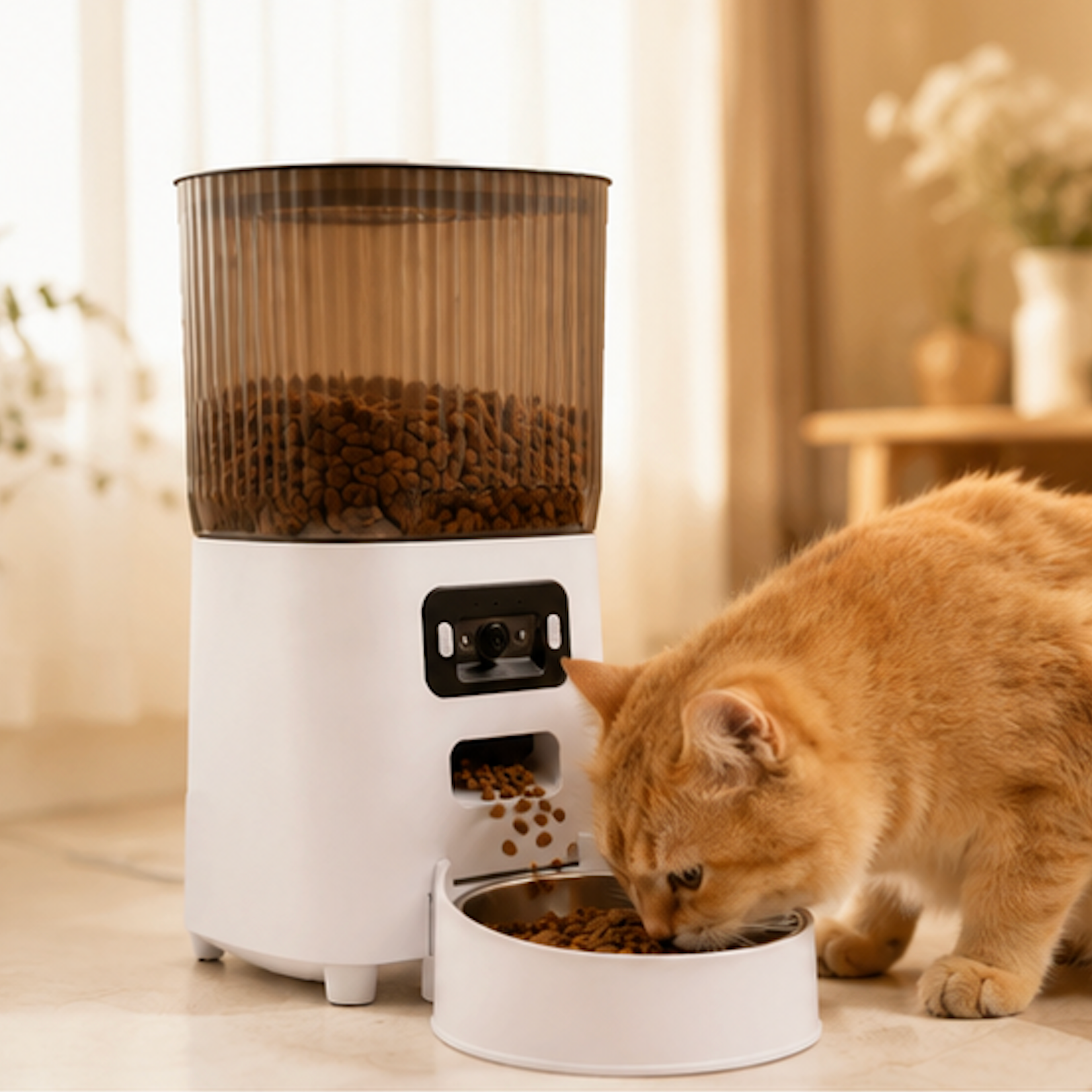 Automatic Pet Feeder with HD Camera