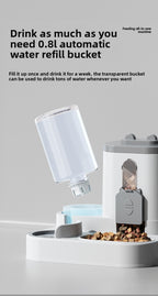 Automatic Pet Feeder and Water Dispenser
