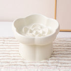 Ceramic Flower Slow Feeder Bowl