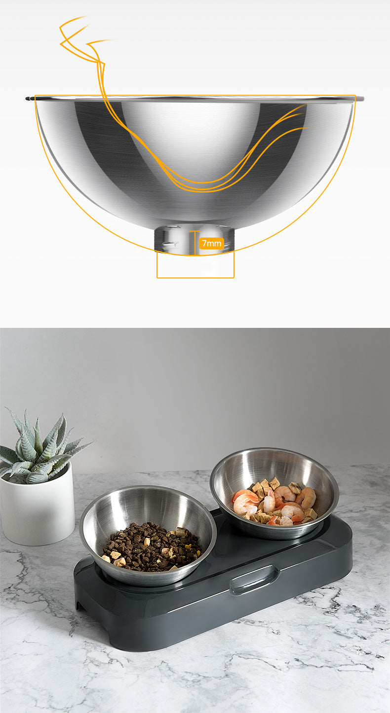 Stainless Steel Slanted Bowls