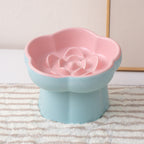 Ceramic Flower Slow Feeder Bowl