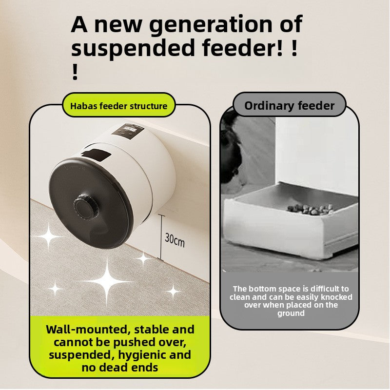 Timed Wall Mounted Pet Feeder